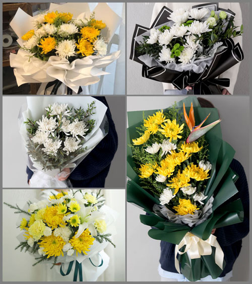 广东肇庆市四会市江谷镇田心村白事花束代送